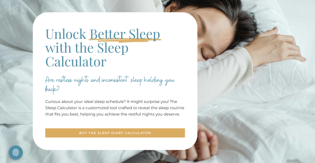 Sleep Calculator can help reduce racing thoughts at night.